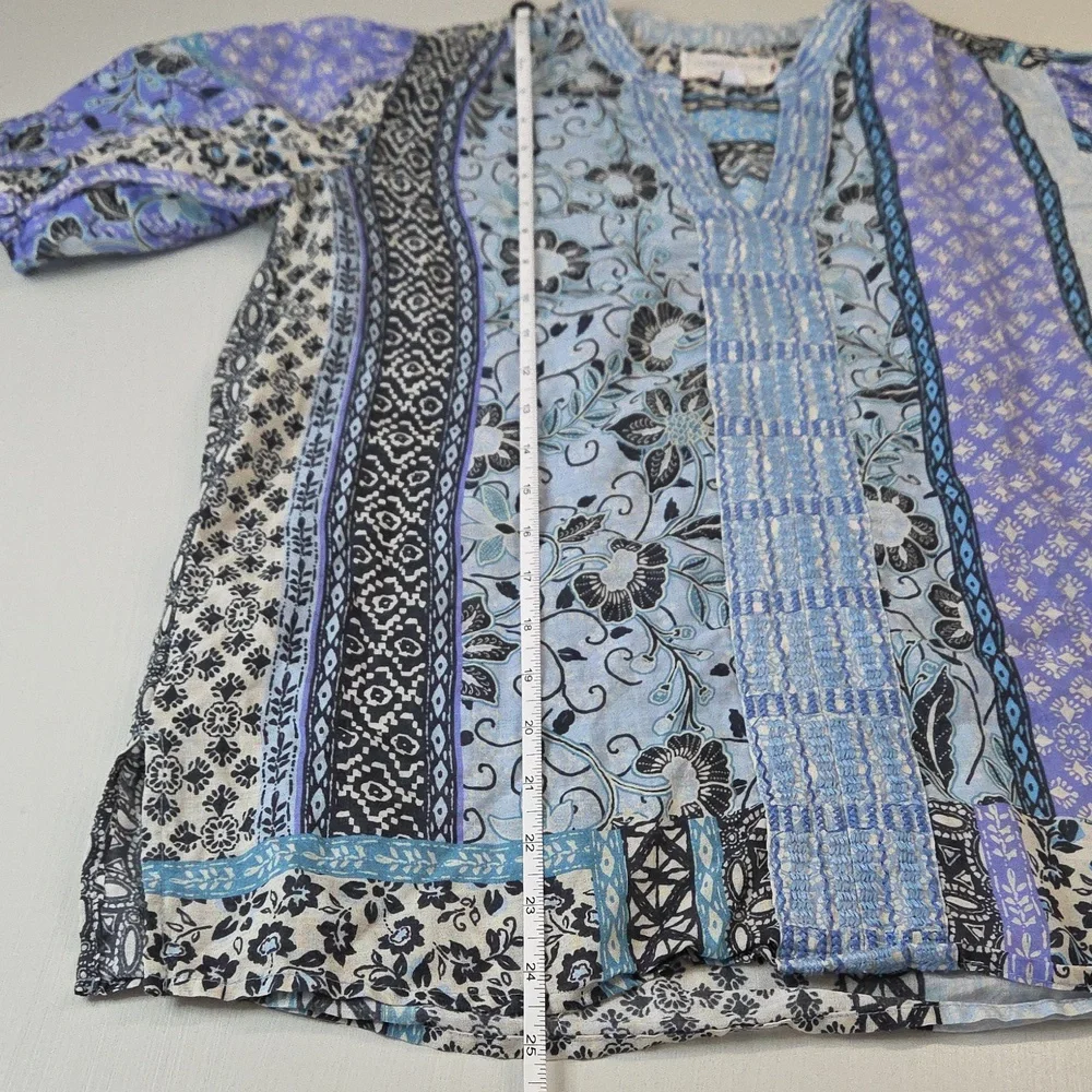 Johnny Was Floret Villa Puff Sleeve Blouse